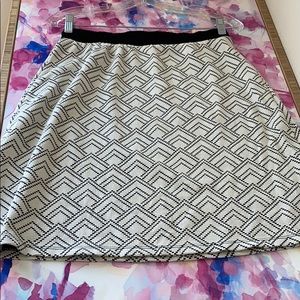 Black and white skirt